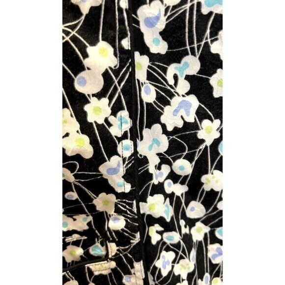 Christopher & Banks Women's Zip Up Mock neck Floral‎ Long sleeve Jacket - Picture 5 of 8